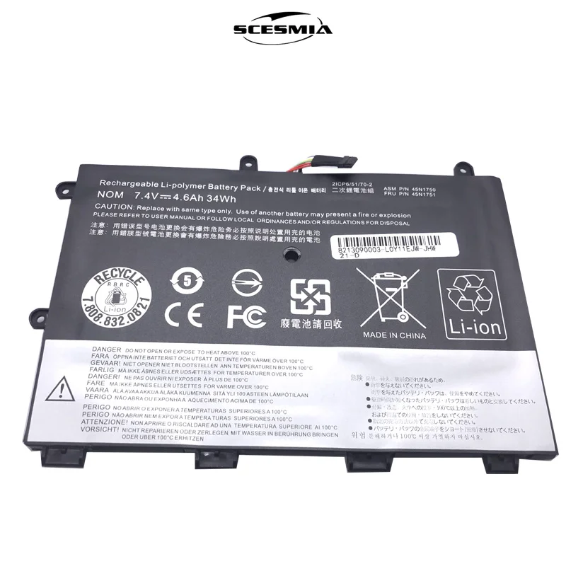 New 45N1750 45N1751 Laptop Battery for Lenovo ThinkPad Yoga 11E 45N1748 45N1749