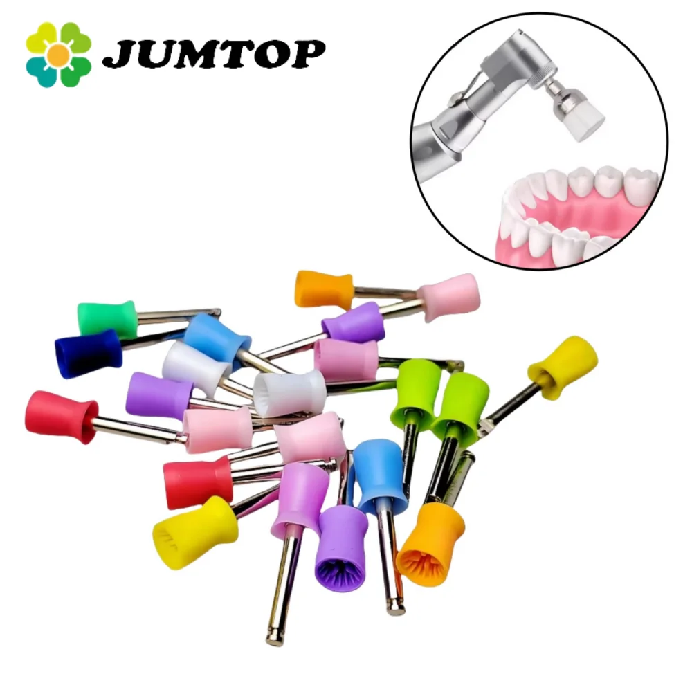 

Низкоскоростная чашка для полировки зубов с наконечником и резиновой щеткой с защелкой для гигиены полости рта