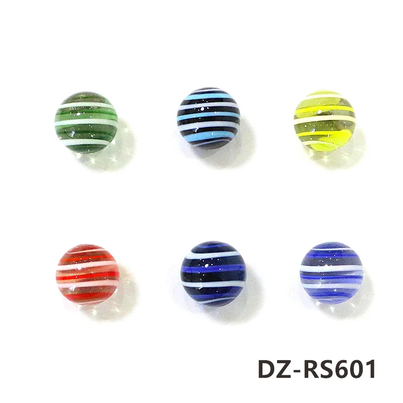 6pcs 16mm New Custom Murano Glass Balls Marbles Fairy Garden Bonsai Decoration Vase Filled Glass Pellet Children Puzzle Game Toy