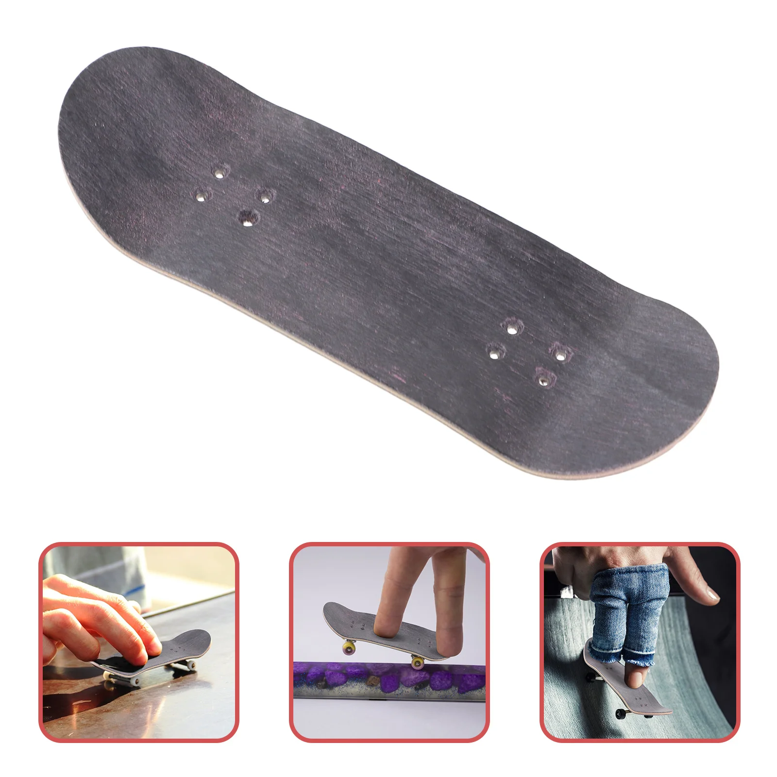 Griffbrett-Ersatzdeck, robustes, leichtes Mini-Skateboard-Deck für Finger-Skateboards, Finger-Training und Partygeschenke