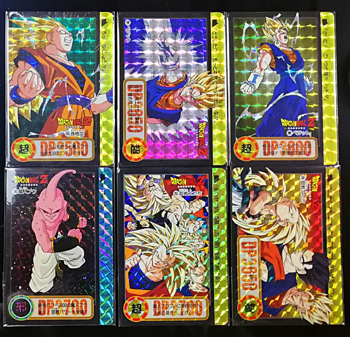Genuine Dragon Ball Flash Card This Bullet 23 Full Set of 6 Flash Twenty-third Bullet Spot Out of Print Collection Card