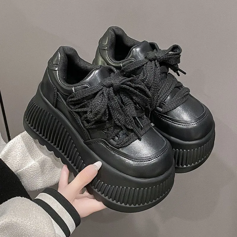 

Women's Elevator Flats 2025 New Chunky Platform Sneakers Minimalist Height Increasing Casual Shoes For Daily Comfort Wear