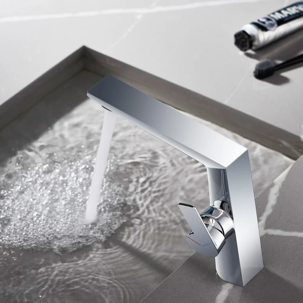 Basin Faucet Chrome Torneiras Bathroom Sink Faucet Single Handle Hole Faucet Basin Taps Hot Cold Mixer Tap Crane 855938