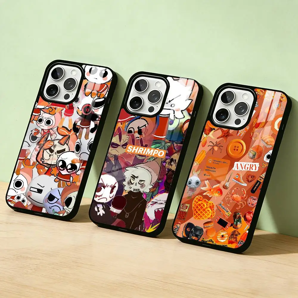 

AAA Shrimpo dandy’s world Phone Case Color Silver Shell For IPhone 17 16 15 14 13 12 11 Pro Max Plus