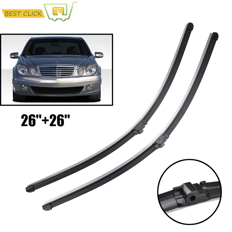 Misima For Mercedes E Class W211 S211 2002-2009 Front Window Windshield Windscreen Wiper Blades 2003 2004 2005 2006 2007 2008