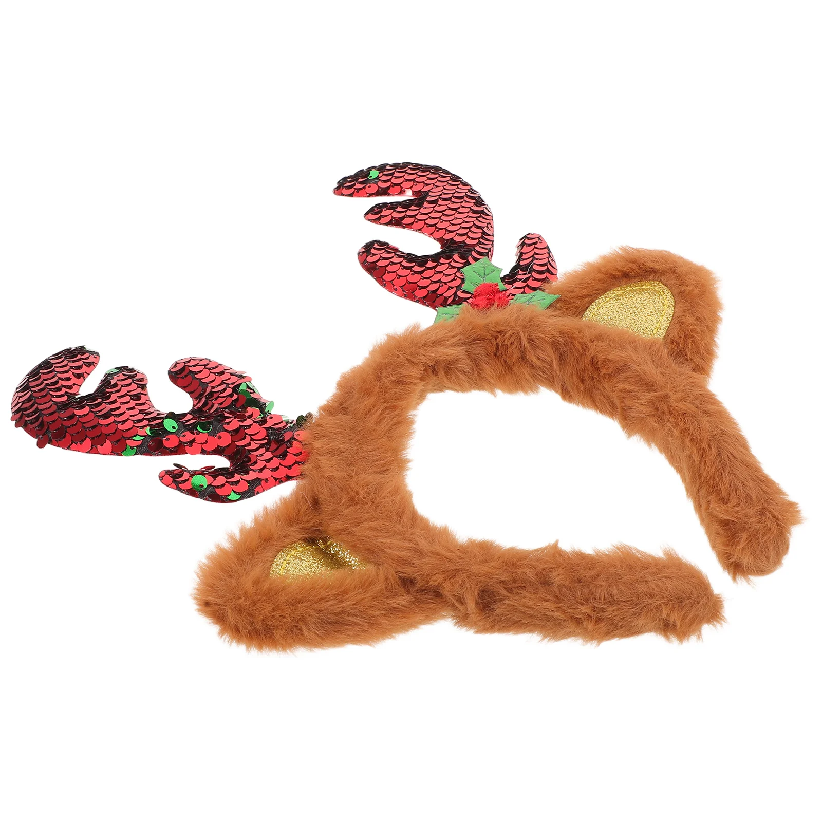 

Christmas Reindeer Headband Large Antler Hairband Holiday Party Accessory For Women Kids Family Gathering
