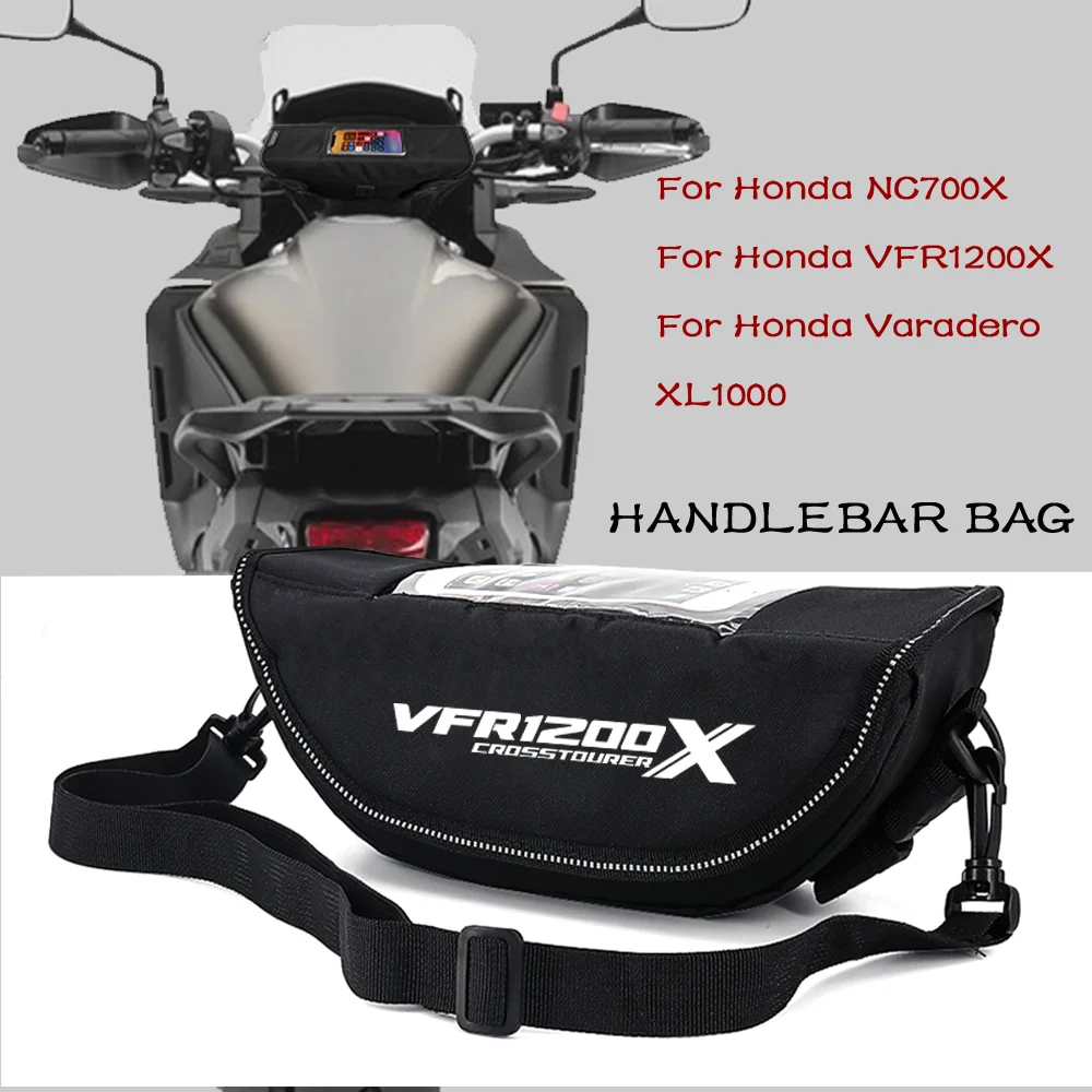 

Motorcycle Handlebar Bag for Honda Varadero XL1000 VFR1200X VFR 1200 X NC700X Accessories Portable Waterproof Phone Bags