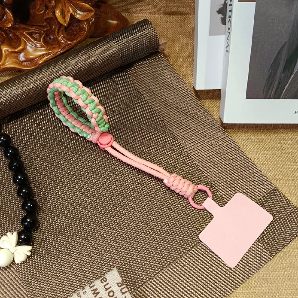 

Anti-lost Sling Braided Phone Strap Key Holder Charms Phone Woven Lanyard Colorful Durable Woven Phone Rope Phone Accessories
