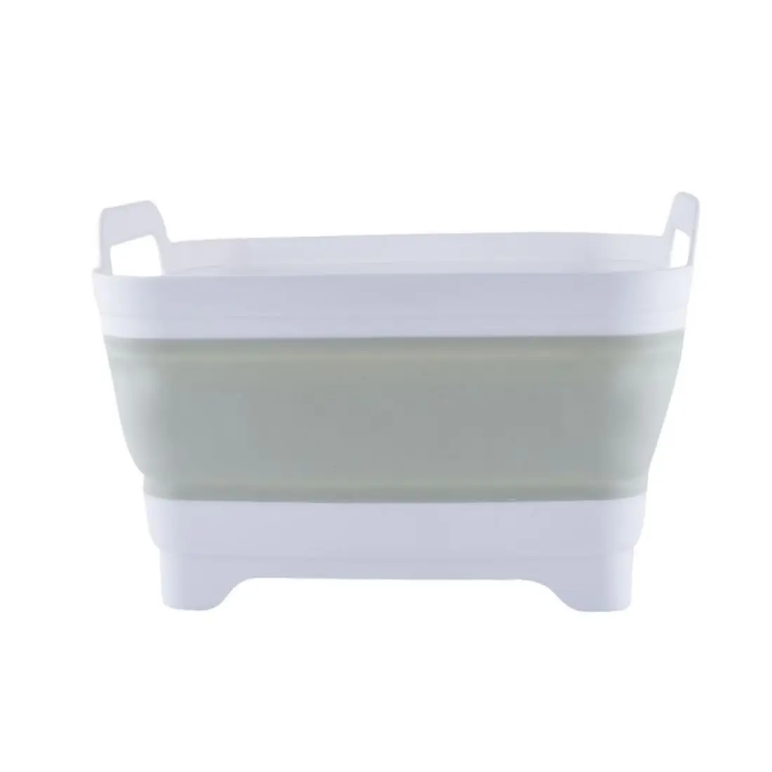 

Collapsible Wash Basin 2.4 Gallons Portable Sink For RV Camping Space Saving Dish Tub Green