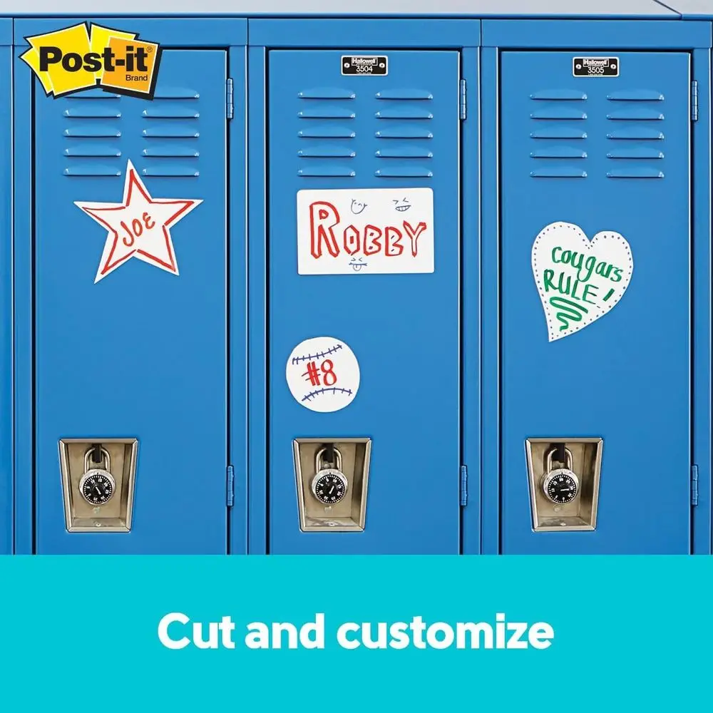 30-Pack Dry Erase Paper, 7x11.3 inches, Secure Adhesion, Easy Removal