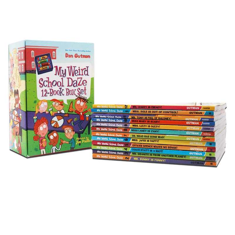 My Weird School Daze 12 Books Box Set  English Books for Children Kids Story Comic Book In English Language Educational Toys