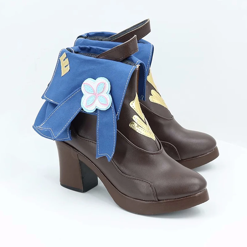 Chaussures de Cosplay du 7 mars, bottes de jeu, Honkai Star Rail, marron, accessoires mignons pour filles, fête d'halloween, carnaval, sur mesure