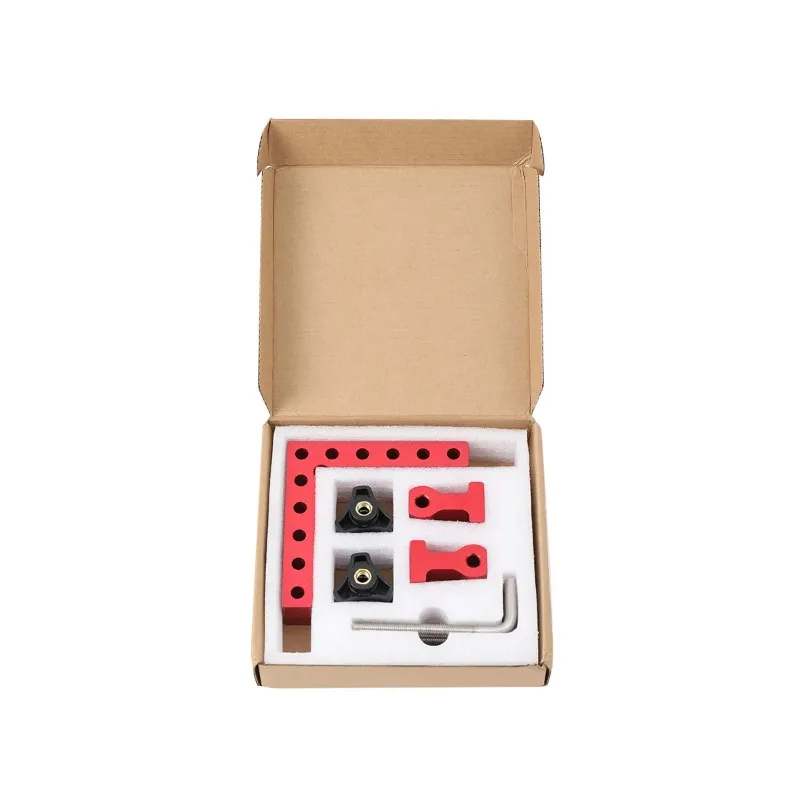 90 Degree Positioning Squares Right Angle Clamps L-Shaped Aluminum Alloy Fixing Clip Woodworking Corner Clamping Square Tool