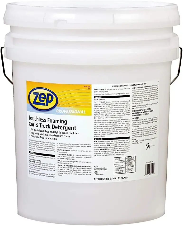 

Professional Touchless Vehicle Detergent, 5 Gallon (1-Pack) 1041568, R08235 - for and Truck Maintenance