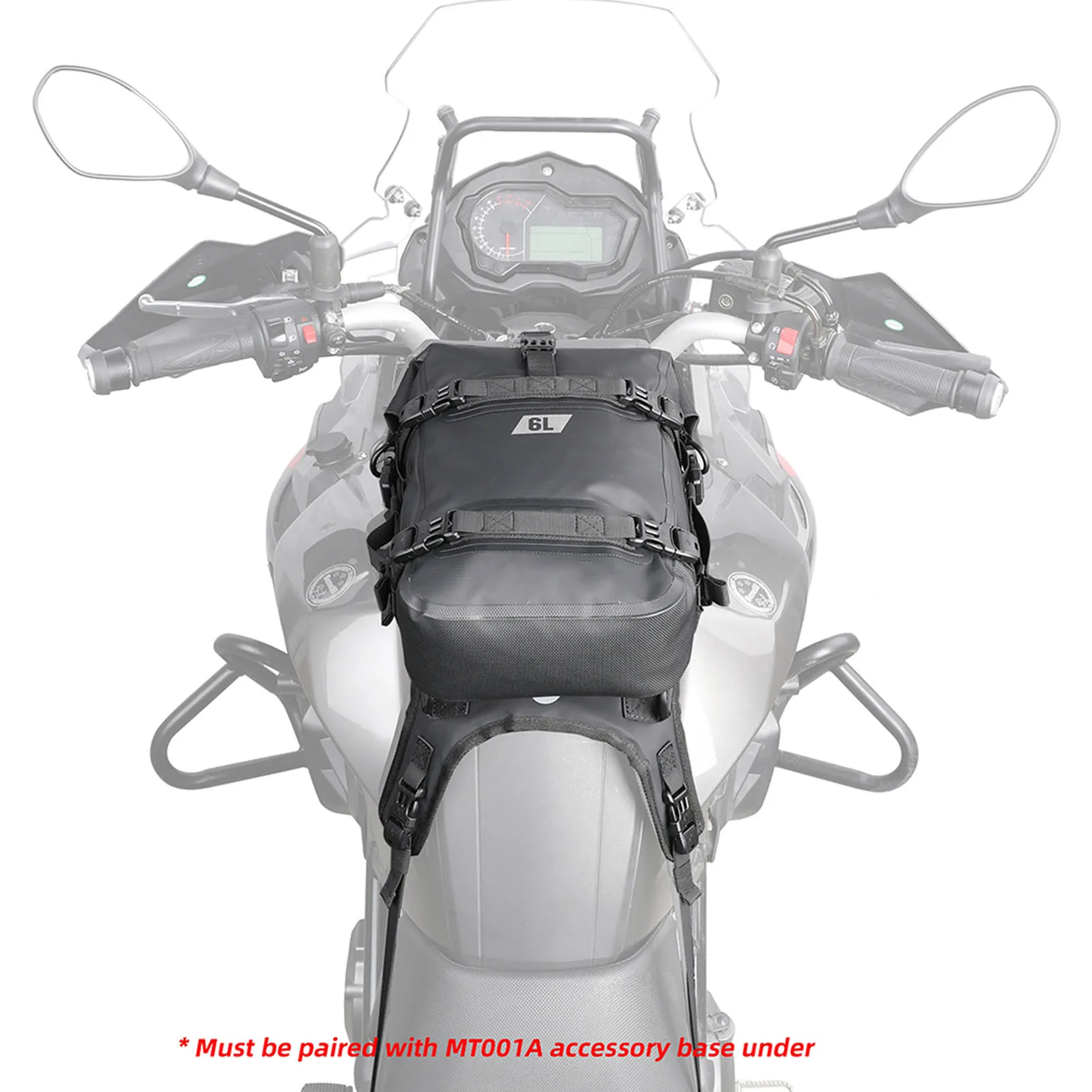 

Сумка для бампера для мотоцикла, водонепроницаемая 6л, сумка для боковой рамы мотоцикла, сумка для мотоцикла, универсальная сумка для хранения инструментов для езды на мотоцикле