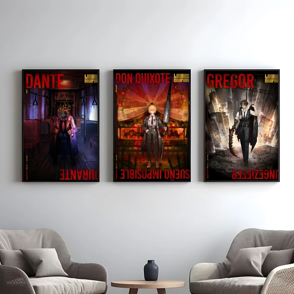 Video Game L-Limbus Company Poster Elegant And Affordable Wall Art Stickers For Dormitory Living Room And Bedroom Spaces