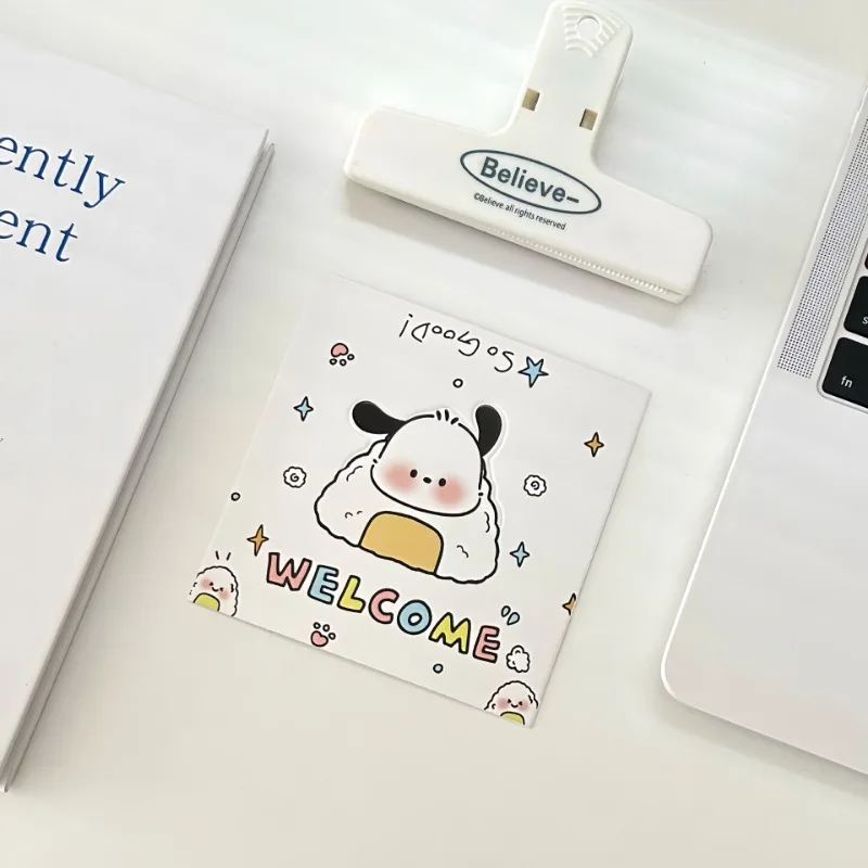 Original Cute Little Pa Puppy Out of The Card Head Card Back Small Card Material Packaging Gift Wrap Stickers Half Fold Card