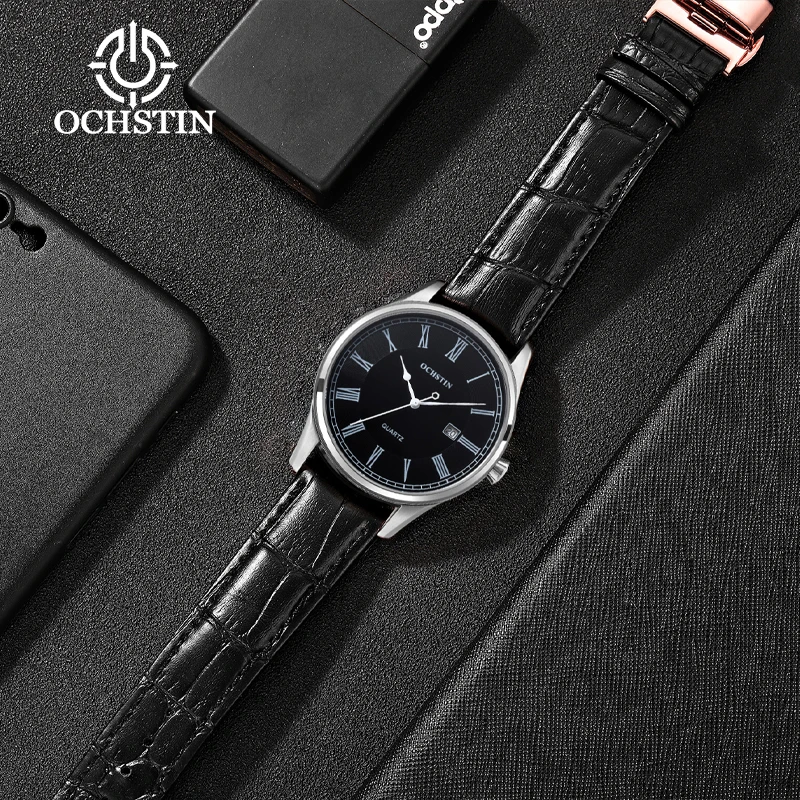 OCHSTIN New 2024 High Class Simple and Comfortable Steel watch Japanese Quartz Movement Waterproof Watch Men\'s Quartz Watches