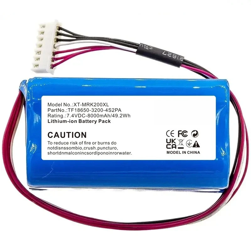 8000mAh Speaker Battery C196A1, TF18650-3200-4S2PA For Marshall Kilburn II,III, Kilburn II V2,C129C3,7252-XML-SP