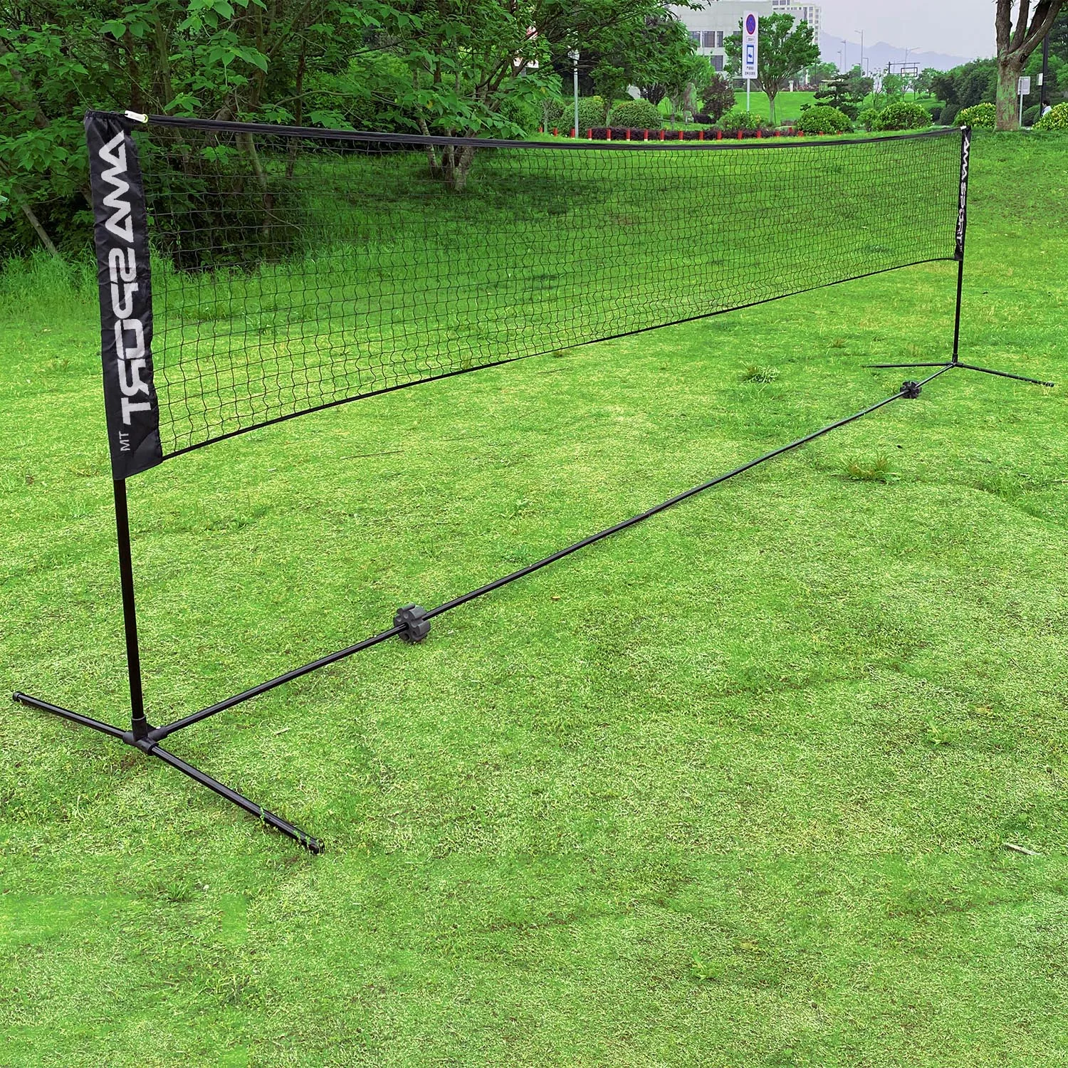 

Foldable pop-up badminton tennis net outdoor