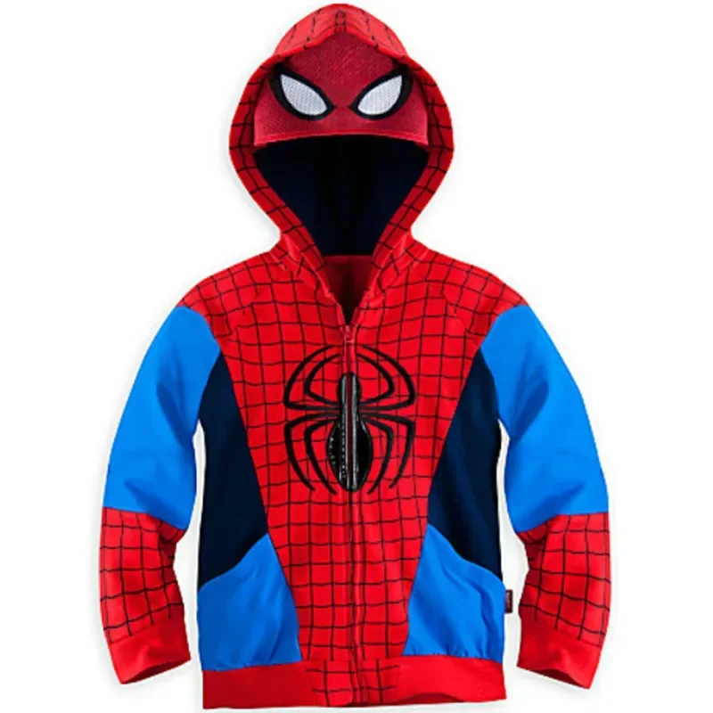 Girls Jacket Coat Spring Autumn Spiderman Hoodie Kid Clothes Hooded Baby Boy Iron Man Captain America Children Outerwear Jackets