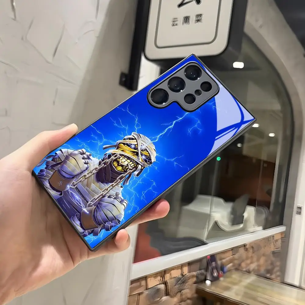 Iron Maiden Rock Band Phone Case for Samsung Galaxy S26 S25 Edge S24 S23 S22 A17 A16 A26 A57 A37 A27 A56 Ultra Plus Fe Glass Cov