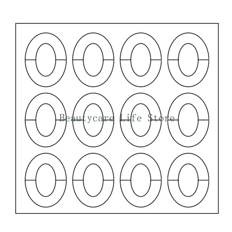 652C 1 Sheet Art French Tips Stickers Form Fringe Guides Art Stencils Tools
