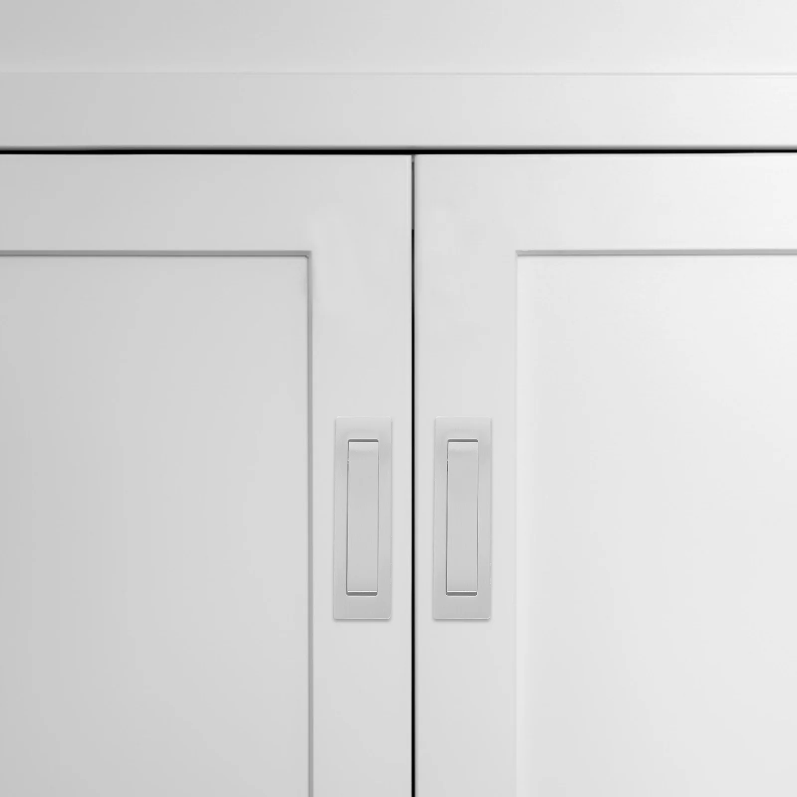 

Stainless Steel Hidden Cabinet Pulls Recessed Furniture Handles For Door Drawer Cupboard Space-Saving Smooth Durable