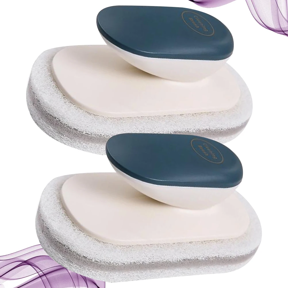 

2pcs Premium Sponge Scrubber Kitchen Cleaning Brush Dish Washing Pan Brush Ergonomic Handle Super Absorbent Wide Soft Durable