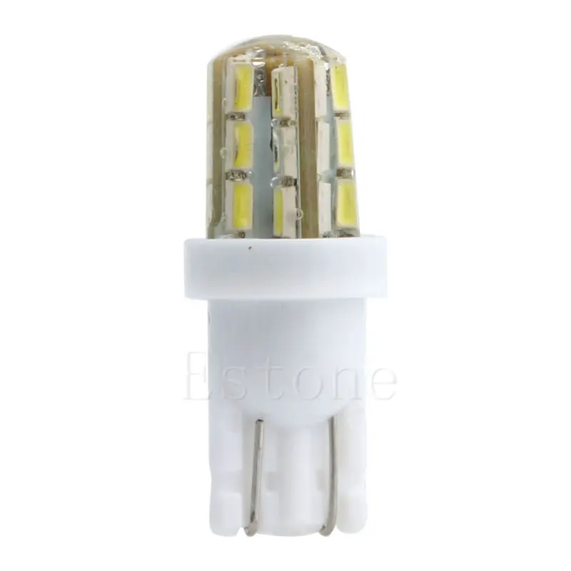 Xenon White 24-SMD T10 168 194 3014 LED Bulbs For Car License Plate Lights New Drop Shipping