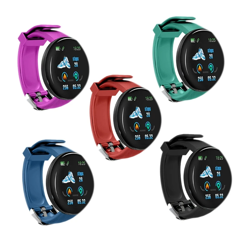 

Cross-Border New Product for D18 round Screen for Smart Bracelet Color Screen Sleep Monitoring Waterproof Record Number