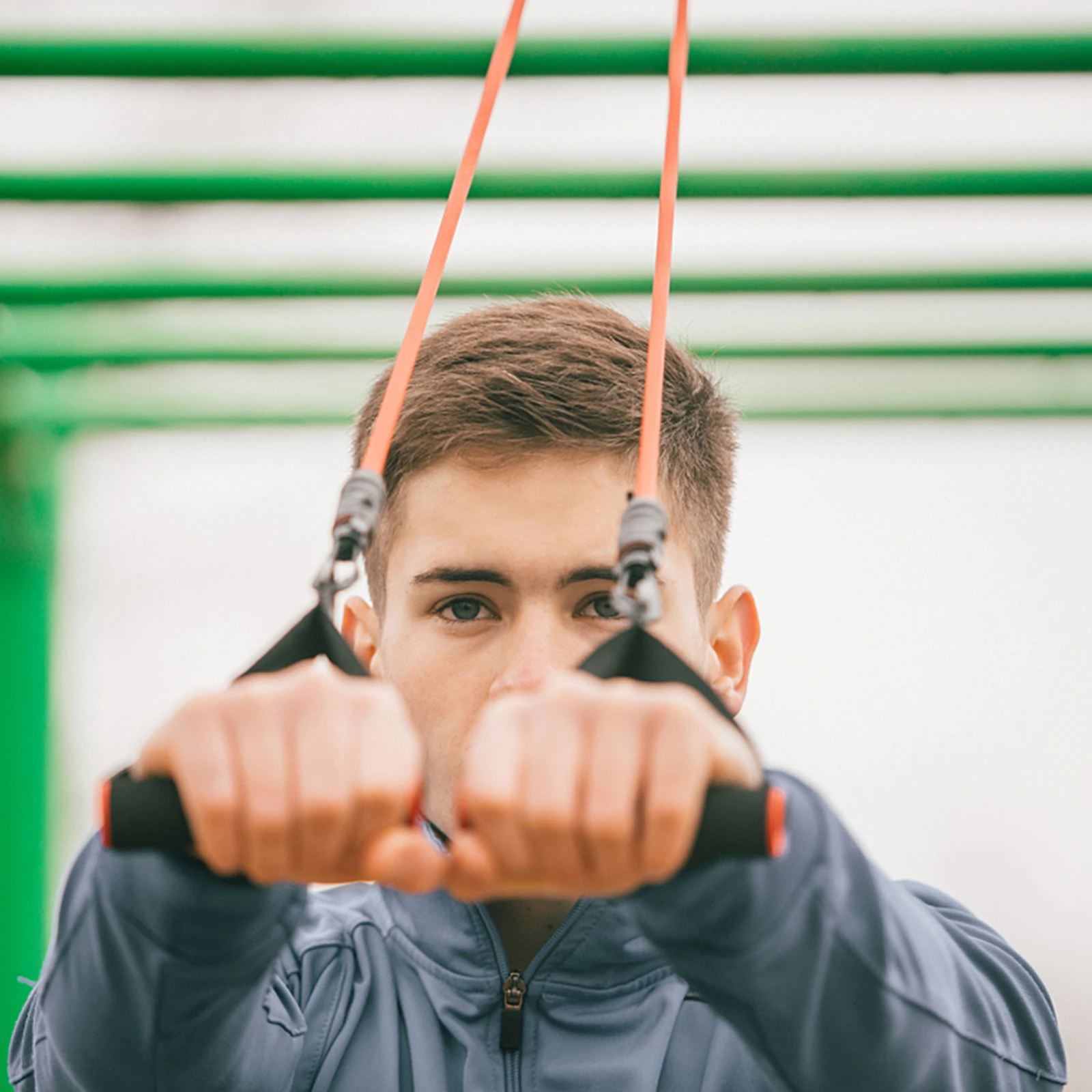 

1Set Biceps Rope and Tricep Pulldown Attachment Full-Range Exercise Solution Compact Storage Design for Home Fitness Use