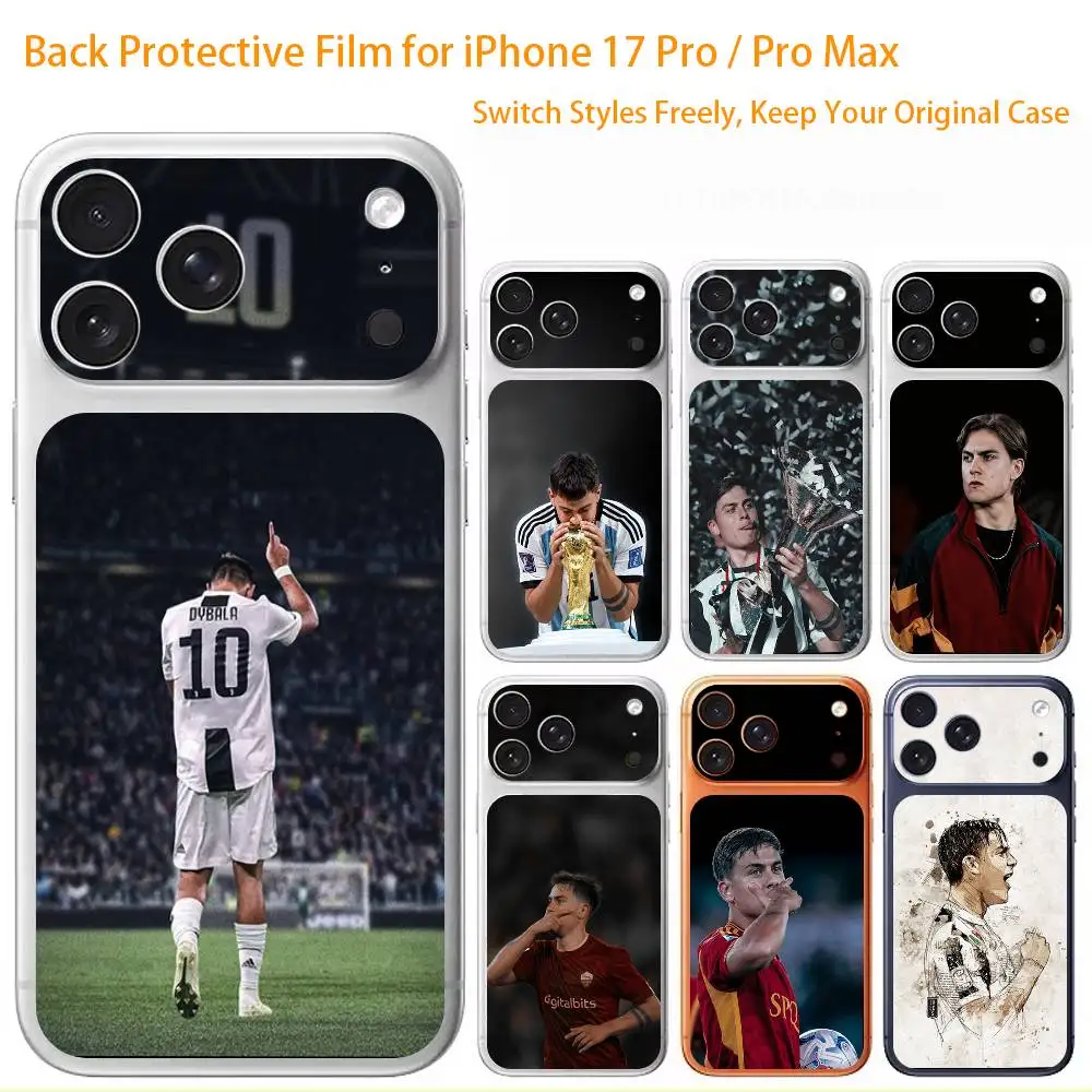 

P-Paulo D-Dybala Football Sport 3D Full Body Skin Decal for iPhone 17/Pro/Pro Max Color Rear Protective Sticker