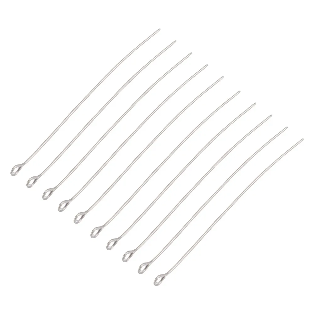 10Pcs,2mm,4mm Metal Wire Inoculating Loop Solid Round Loop Shape Inoculating Needle 2mm,4mm Loop Metal Inoculating Rod