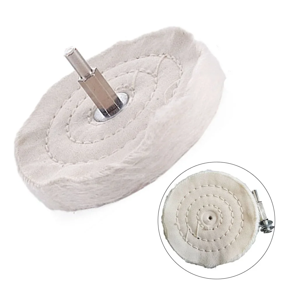 1pc 4in100mm Cloth Polishing Mop Wheel Pad For Power/Battery Drill Buffing Grinder Jewelry Mirror Polishing Wheel Cotton Buffing