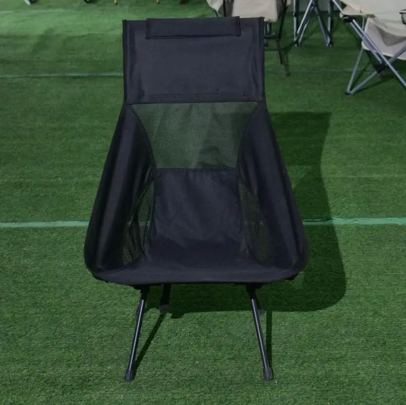 

Modern Design Metal Moon Chair Foldable Iron Garden Furniture for Outdoor Activities Beach Fishing Stool for Picnics Made Oxford