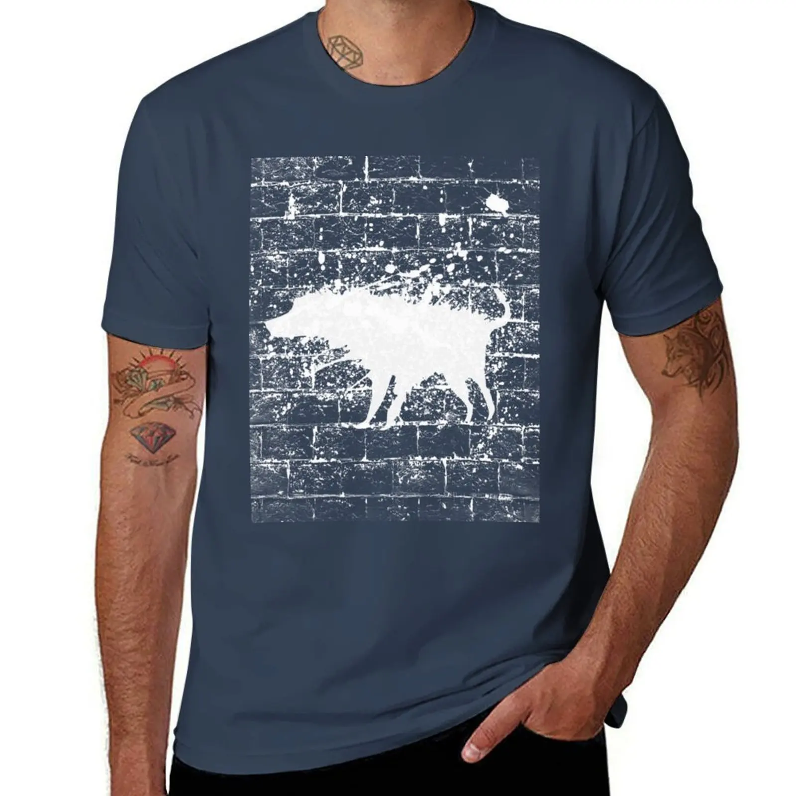 

Banksy Splash Dog Perfect Gift T-Shirt Casual Light Summer Short Sleeve Top