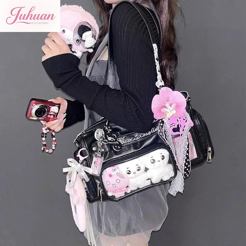 اليابانية الأصلية LtaBag حمل حقيبة المرأة تنوعا الغذاء الصغيرة سعة كبيرة شفافة بوسطن حقيبة كتف محمولة الإناث