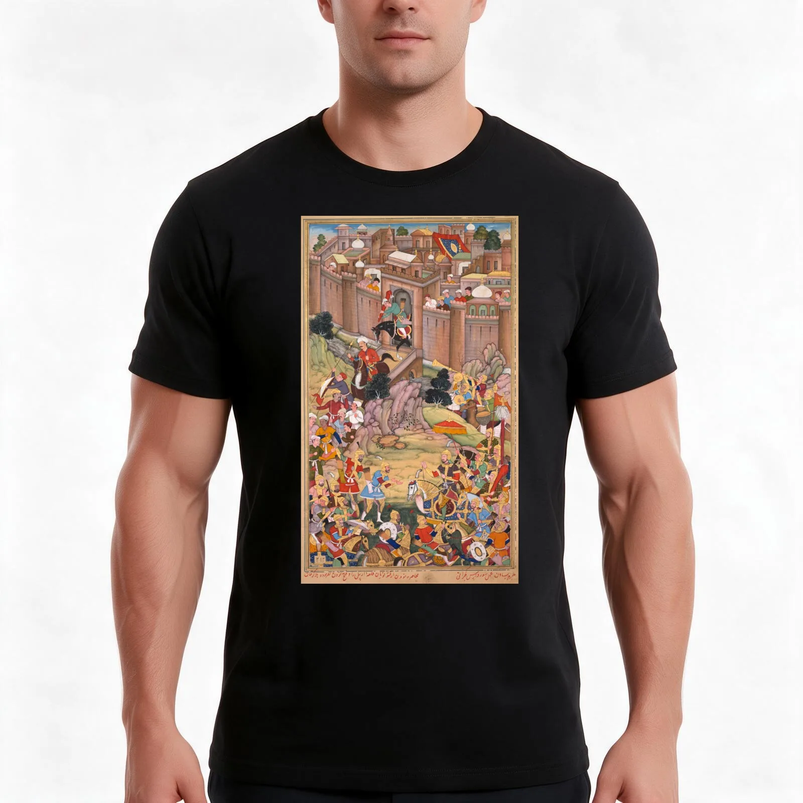 Siege of Arbela T-Shirt Summer Casual Cotton Tee Oversized Streetwear Tops Vintage Graphic Print Loose Fit Short Sleeve