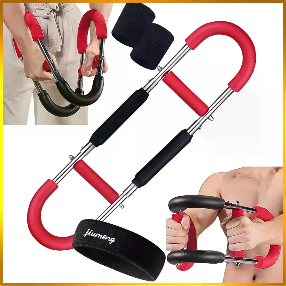 

Twister Arm Trainer Adjustable Arm Trainer with Hairband U-Shaped Twister Arm Exerciser Spring Resistance Home Fitness Equipment