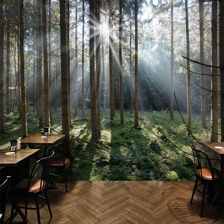 3D Printing of Natural Scenery, Forest, Room Background, Decorative Fabric, Bedside Arrangement, Hanging Fabric, Tapestry