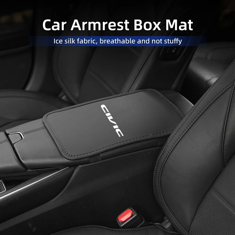 Car Armrest Box Pad Center Console Arm Rest Mat Auto Interior Accessories For Honda Civic Accord Fit Jazz BRV CRV HRV Insight