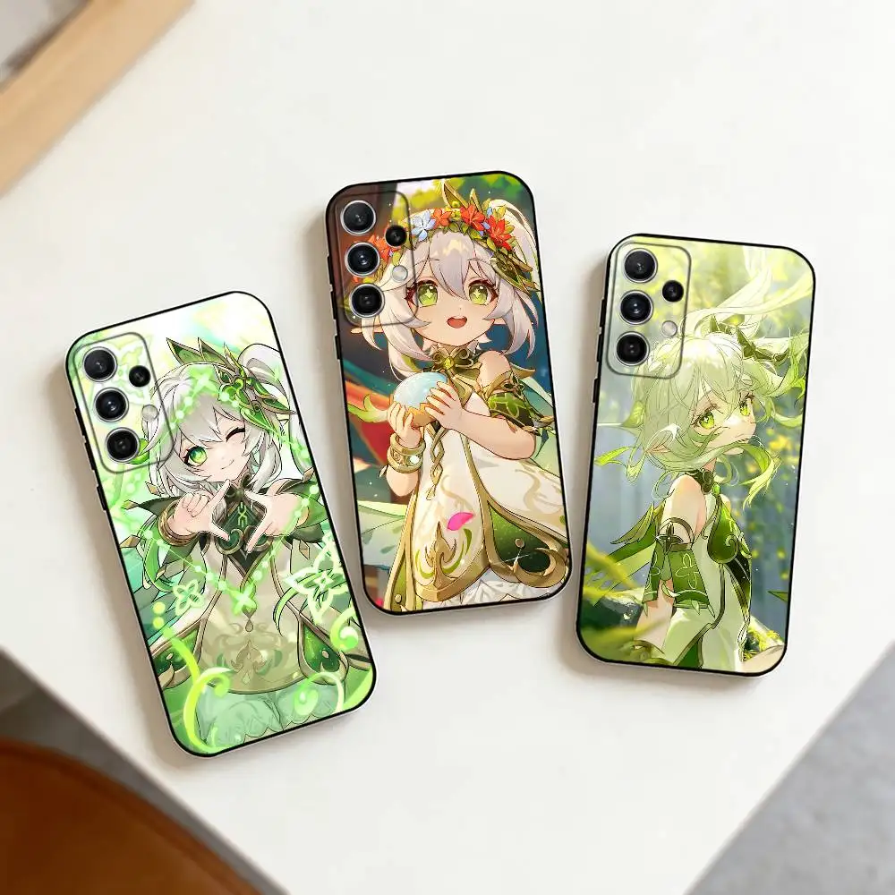Game Character N-Nahida    Phone Case For Samsung S25,S24,S21,S22,S23,S30,Ultra,S20,Plus,Fe,Note,10,9,5G Black Cover