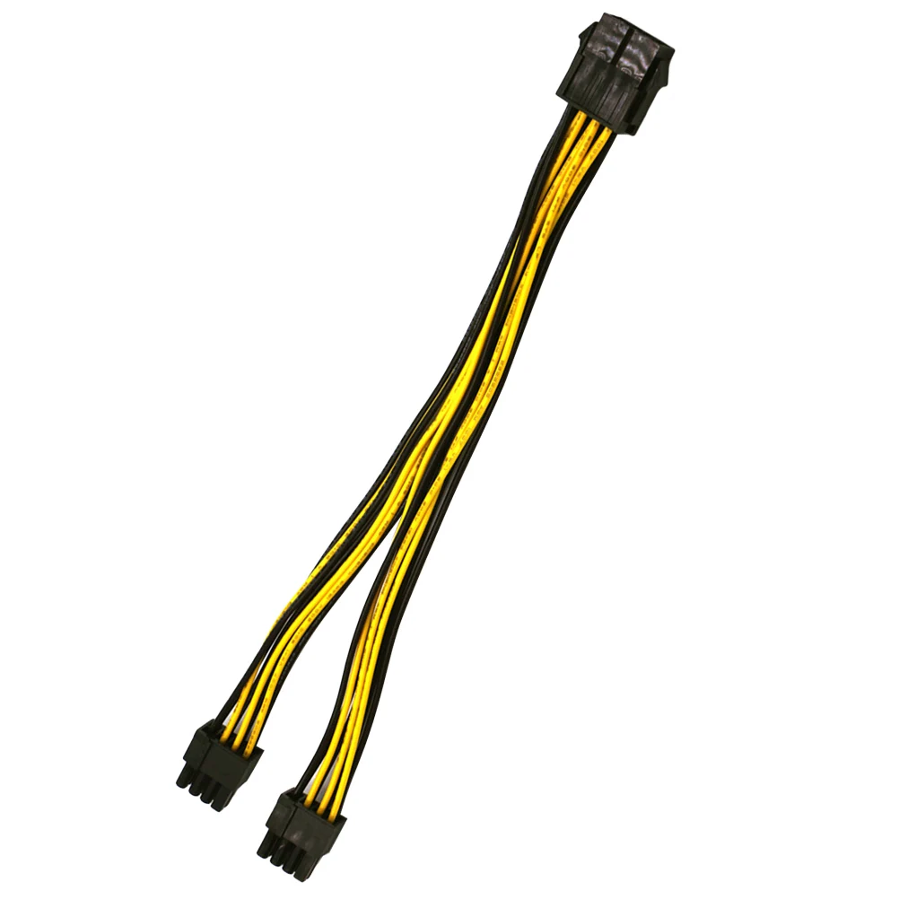 

8 Pin Power Line Black Cable GPU Extension Cord Graphics Card +P Male Video Supply Splitter for Dedicated