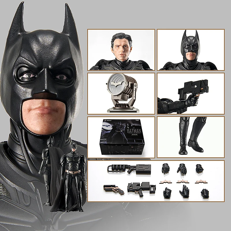 Batman: The Dark Knight Action Figure 1:12 Trilogy Assembly Model Series Bat Signal Battle Suit Action Figures Kids Verjaardagscadeau