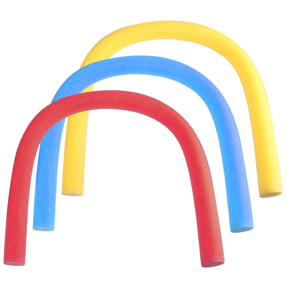 

3pcs 6.5x150cm Red Yellow Blue Buoyancy Rods Swimming Pool Foam Sticks Kids Toys Noodles Float Water Aerobics Fitness