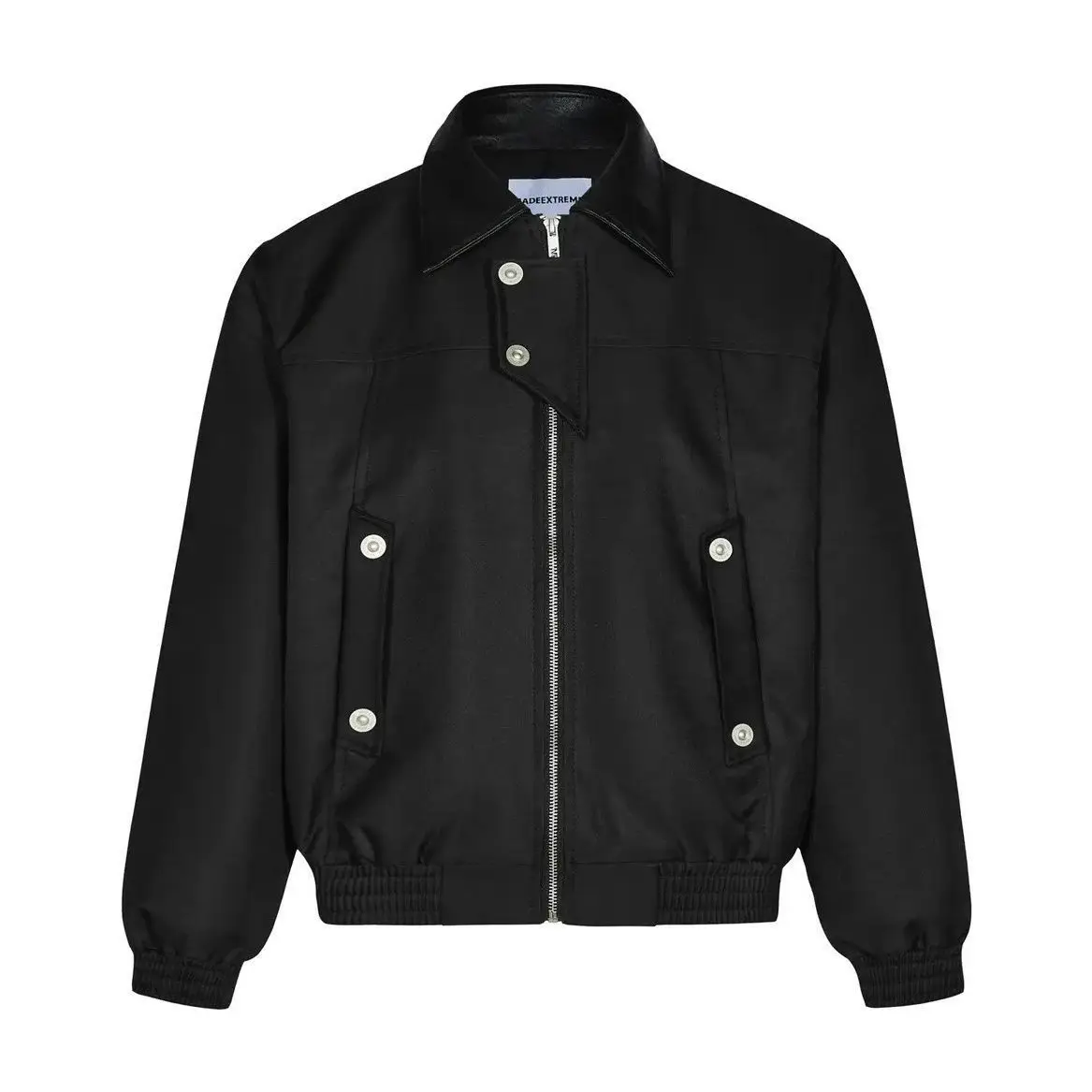 New American high street retro simple lapel flight jacket loose autumn and winter versatile couple jacket trendy