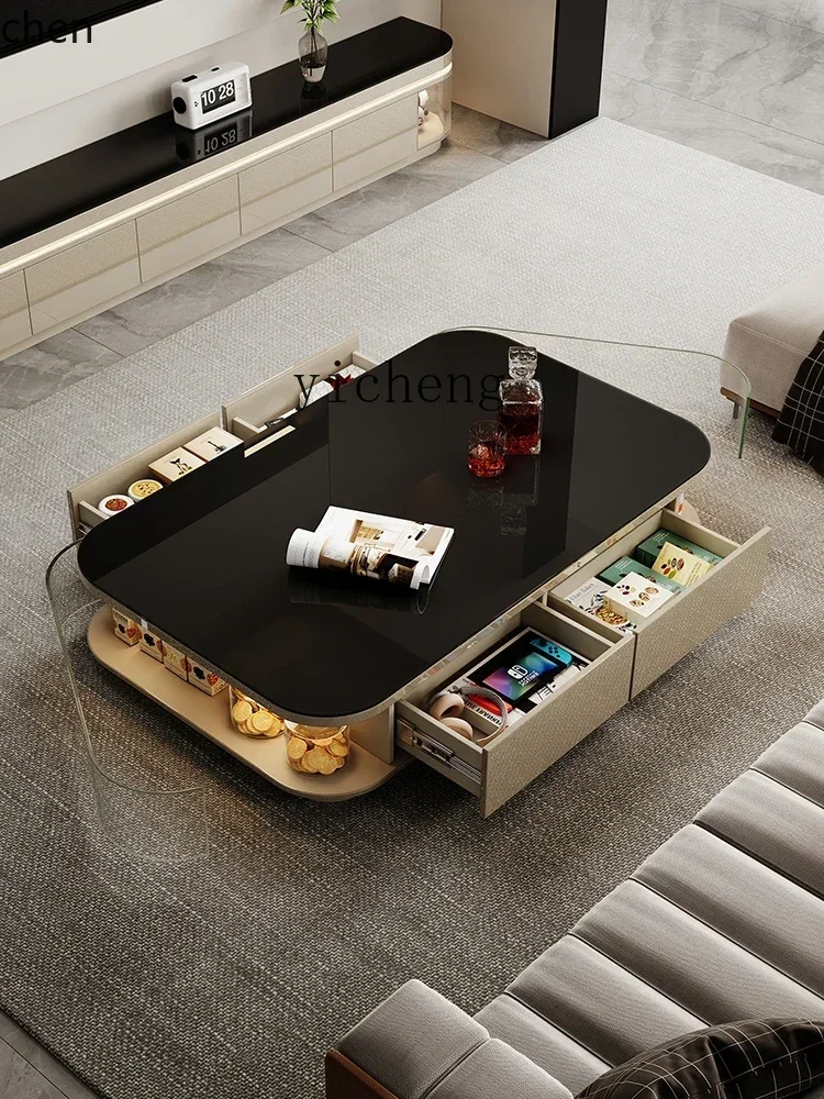 YY-solid wood suspended TV cabinet light luxury high sense suspended very narrow wall-mounted home decor with lamp decoracion