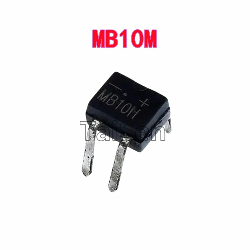 10 Uds. Rectificador de puente MB10M de orificio pasante 1A 1000V DIP-4 pila de puente nuevo