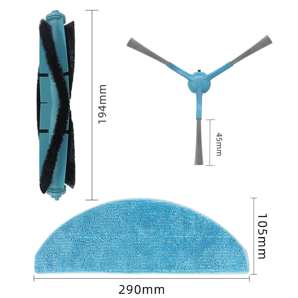 Main Side Brush Filter Mop Cloth Kit For Conga 7490 Immortal Home For X- Treme Vacuum Cleaner Accessories Household Supplies